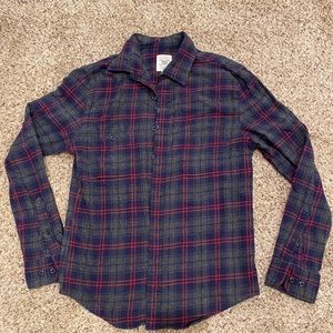 Plaid Flannel Long Sleeve Shirt
